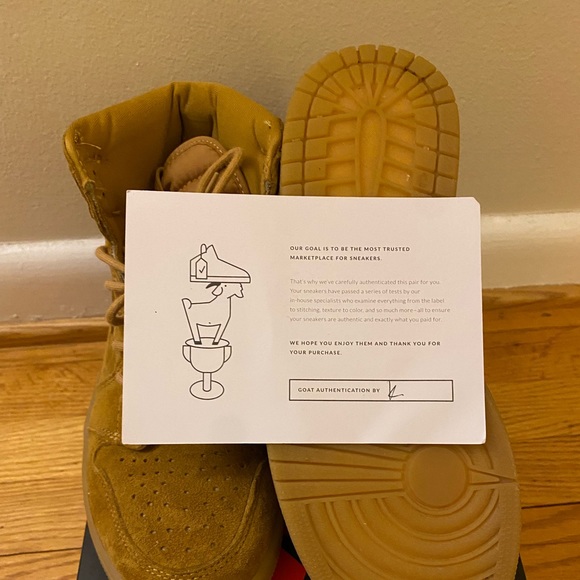 Jordan 1 Wheat (goat authentic) - Picture 4 of 5